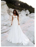 White Satin Open Back Asymmetrical Wedding Dress